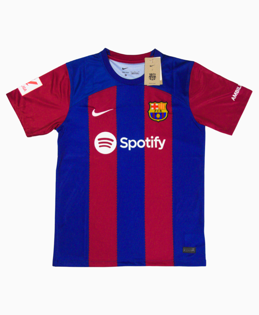 Camiseta de fútbol del Barcelona de la temporada 2023-2024 (camiseta por delante, camiseta de casa)