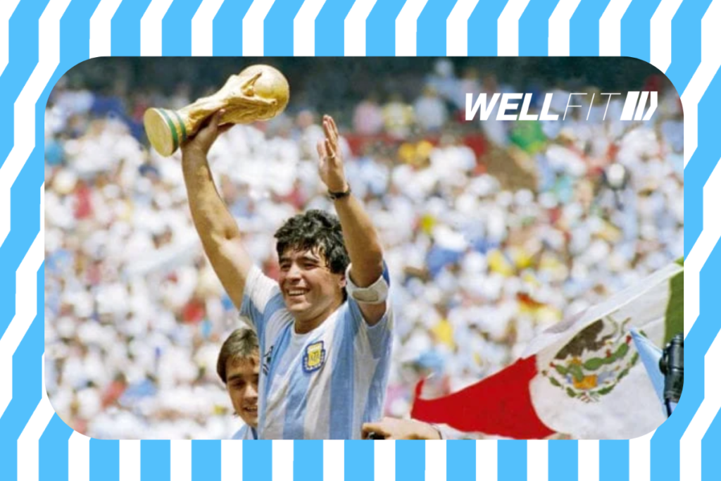 Camiseta de Argentina en el Mundial de México 1986